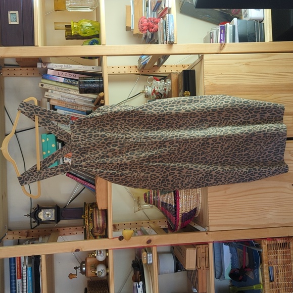 Monki Denim - Monki Leopard Overall Dress L